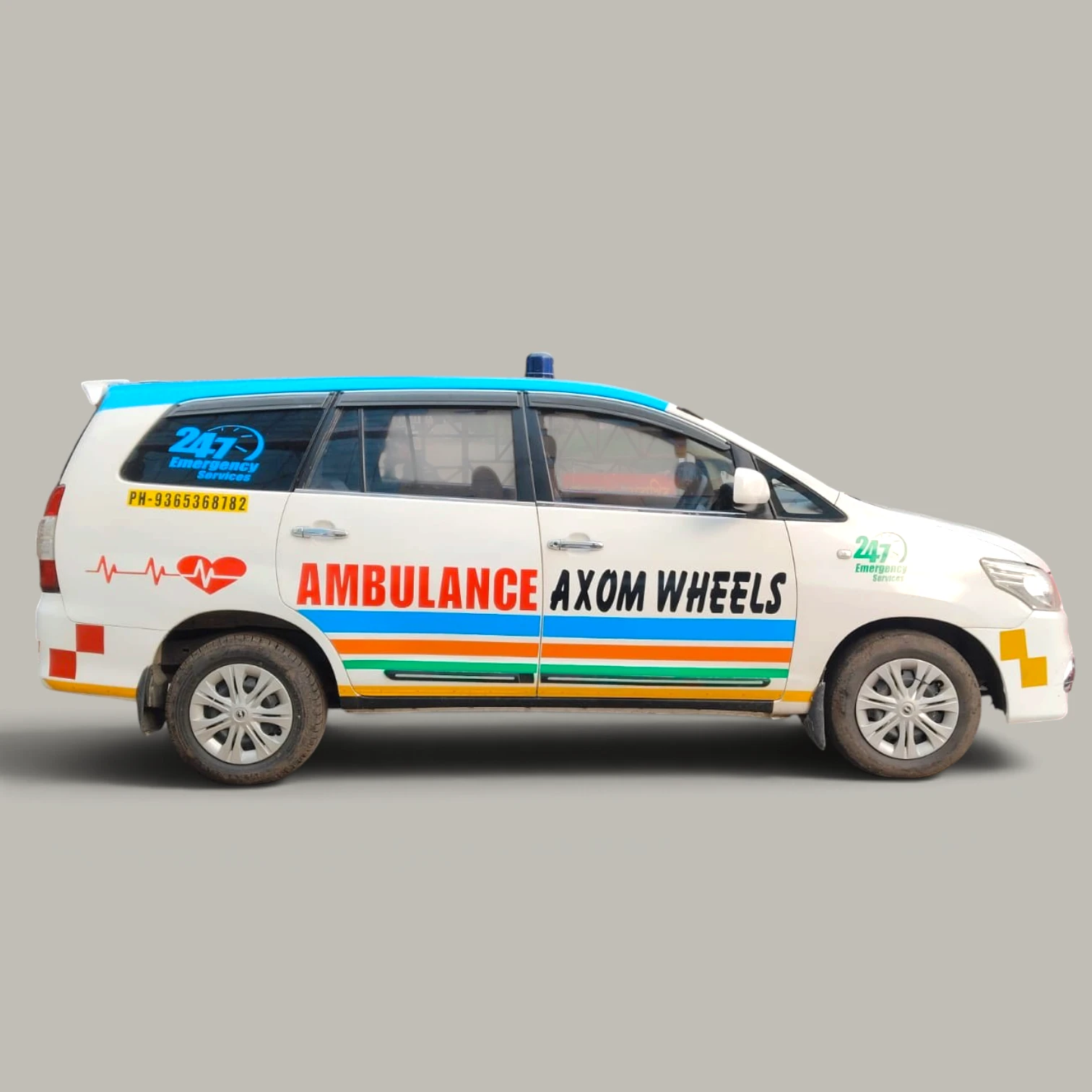 Axomwheels long distance ambulance
